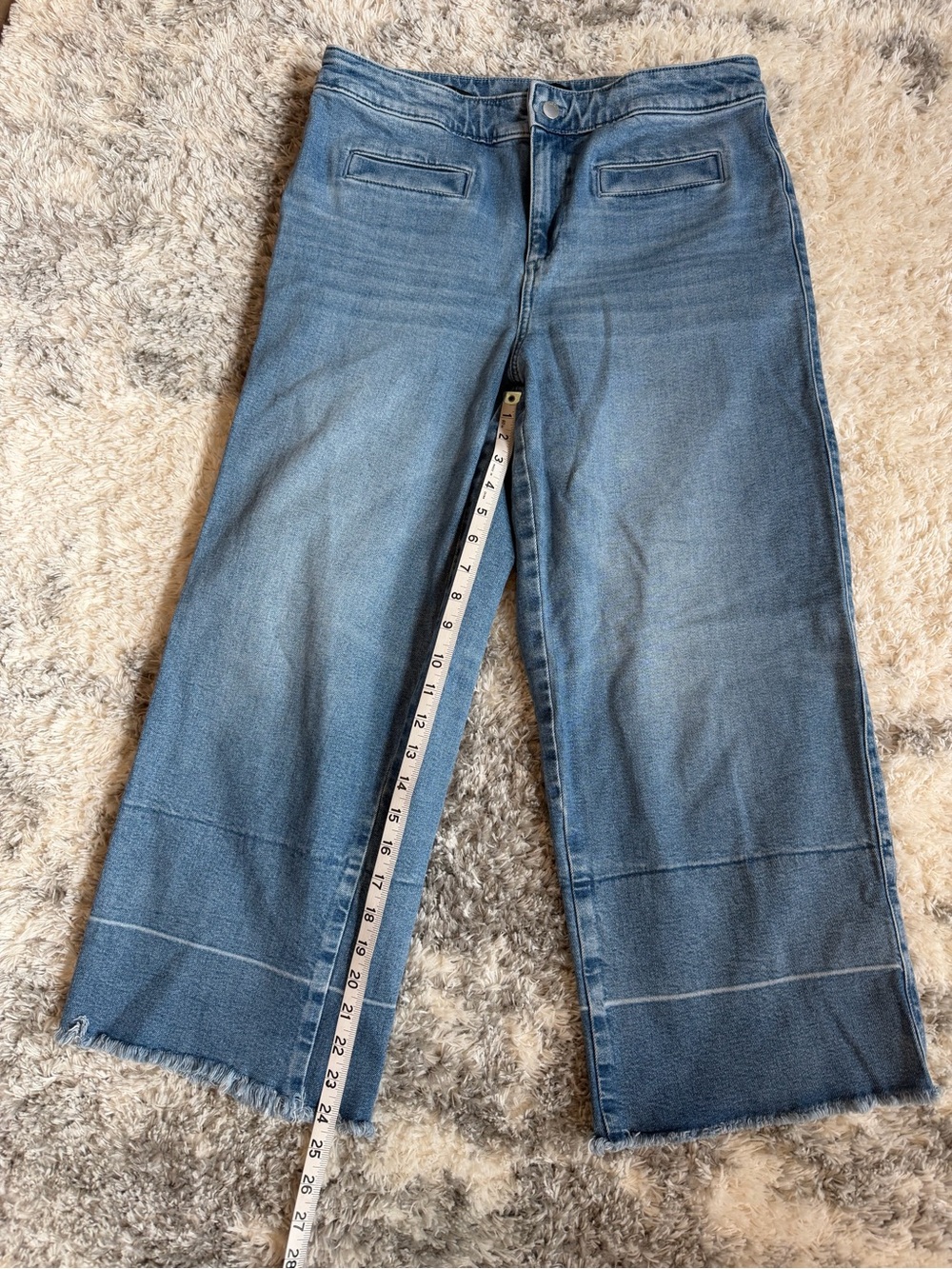 Talbots Blue Wide-Leg Crop Jeans - Classic Denim